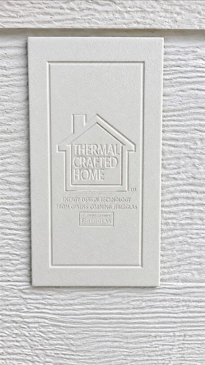 Thermal Crafted Home by Owen Corning. THis mean the home should have fibergalss insulation in ceiling walls and possibly the floors for extra energy efficiency. Buyer or Buyers agent to verify information-Please