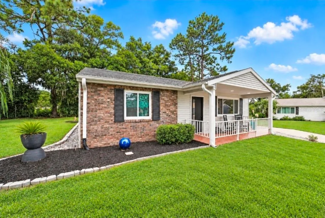 Landscaping upgraded for modern look and easy maintenance