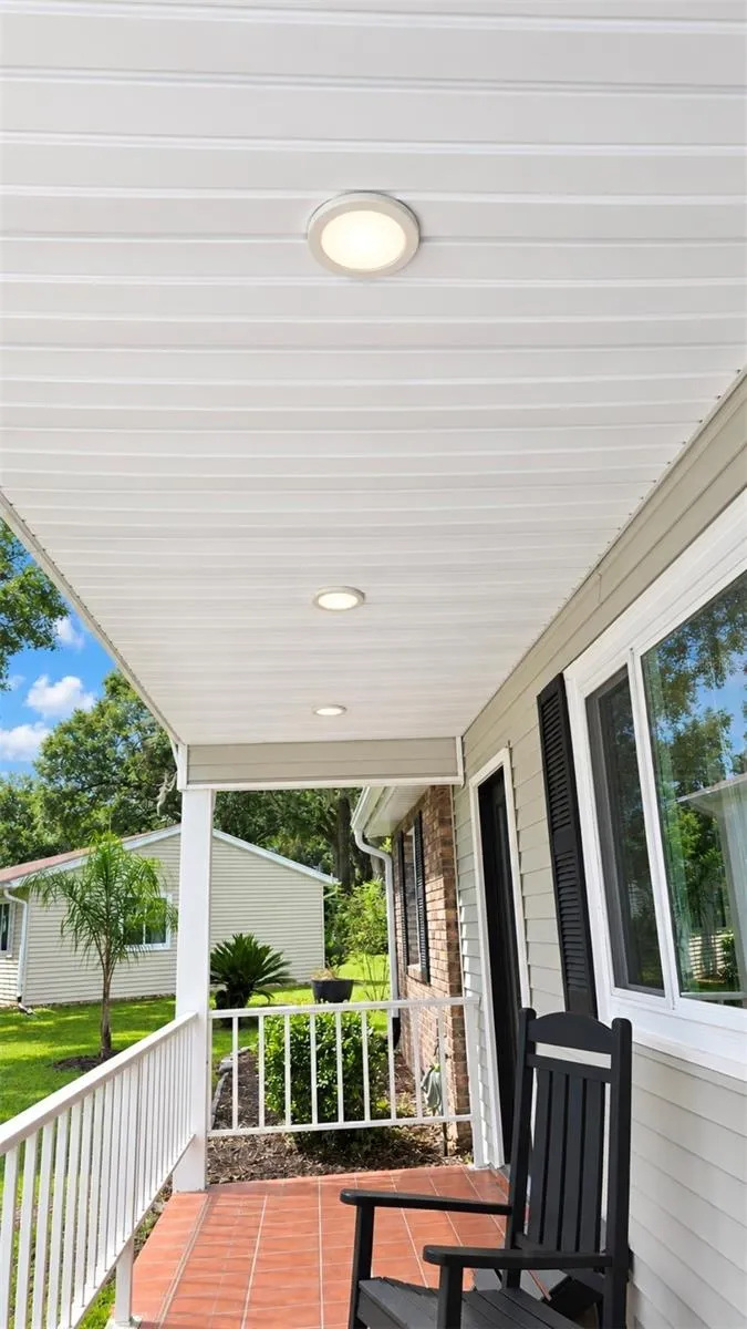 Inviting front porch for morning sunrise coffee or just rocking in your rocking chairs