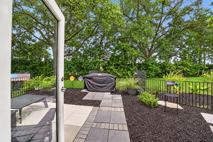 Step outside to your little piece of heaven.