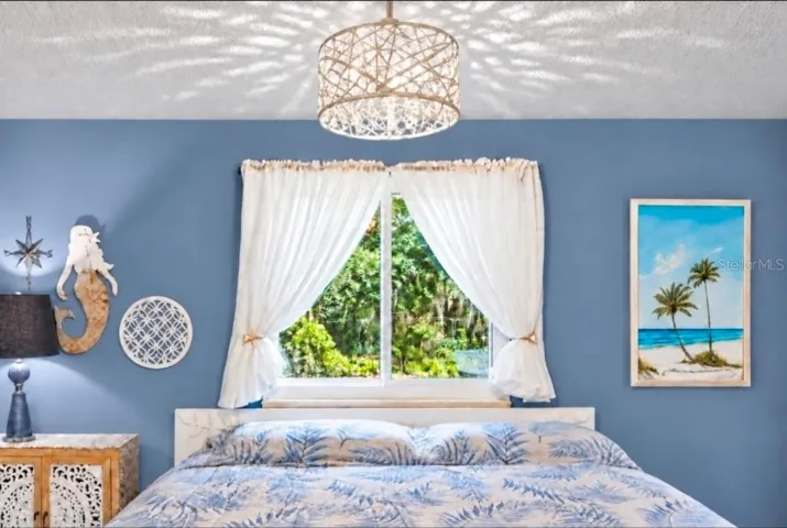 Your outside view and chandelier sparkles with luxury vibe and modern style.