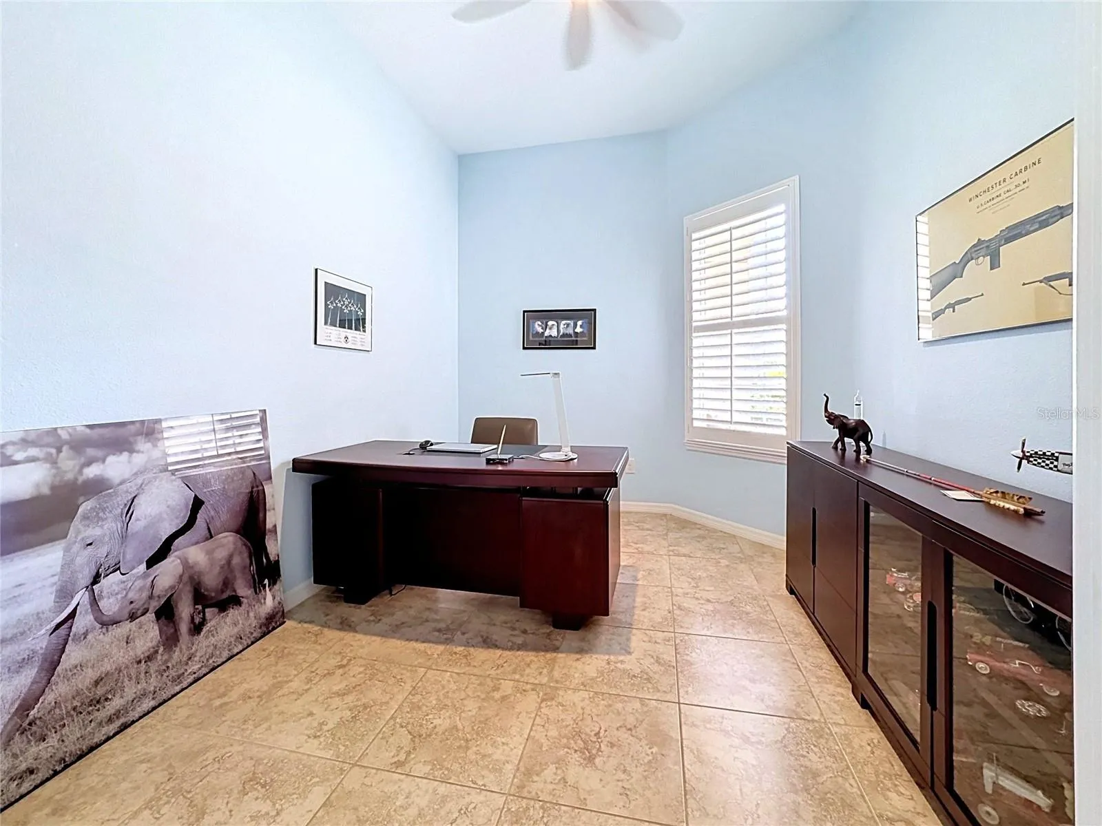 Home Office w/ Tile Flooring
