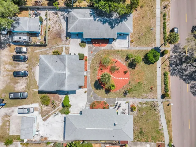 Aerial view of the three side-by-side parcels: 5025, 5027 and 5029 28th Ave S
