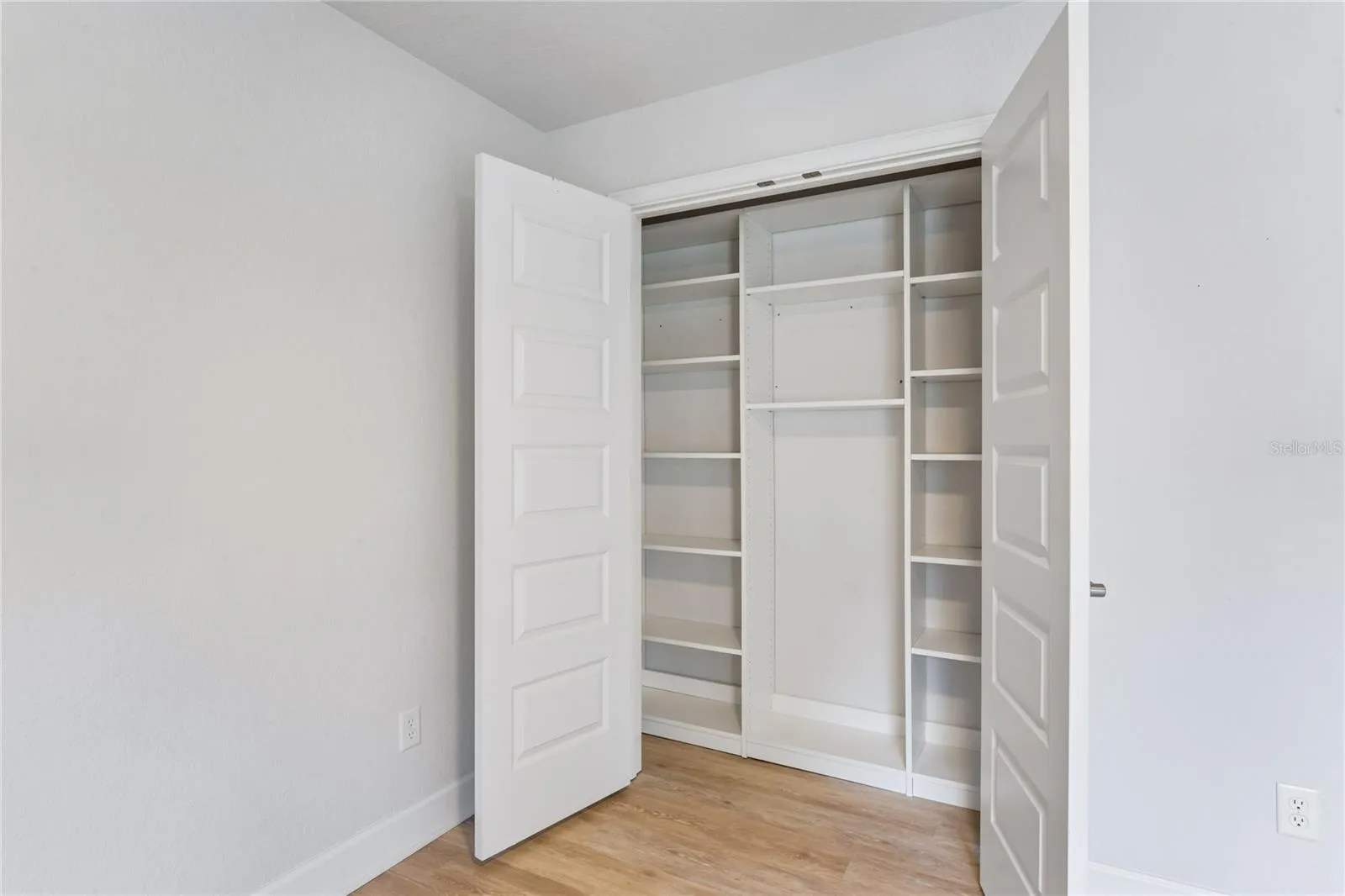 Custom shelving in every bedroom!
