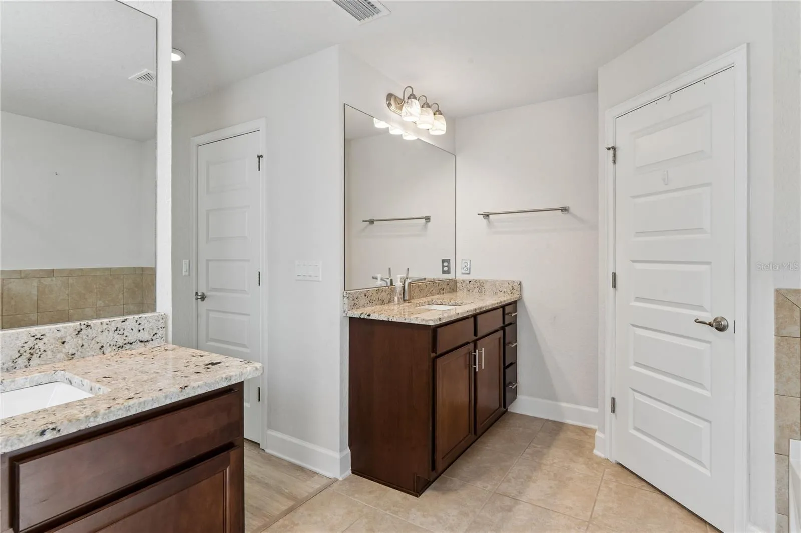 Separate vanities