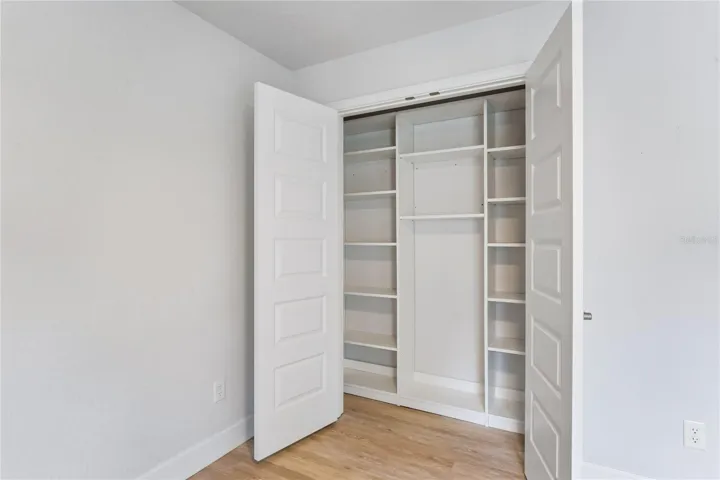 Custom shelving in every bedroom!