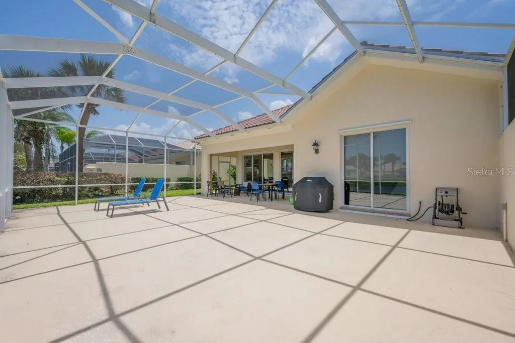 large screened lanai