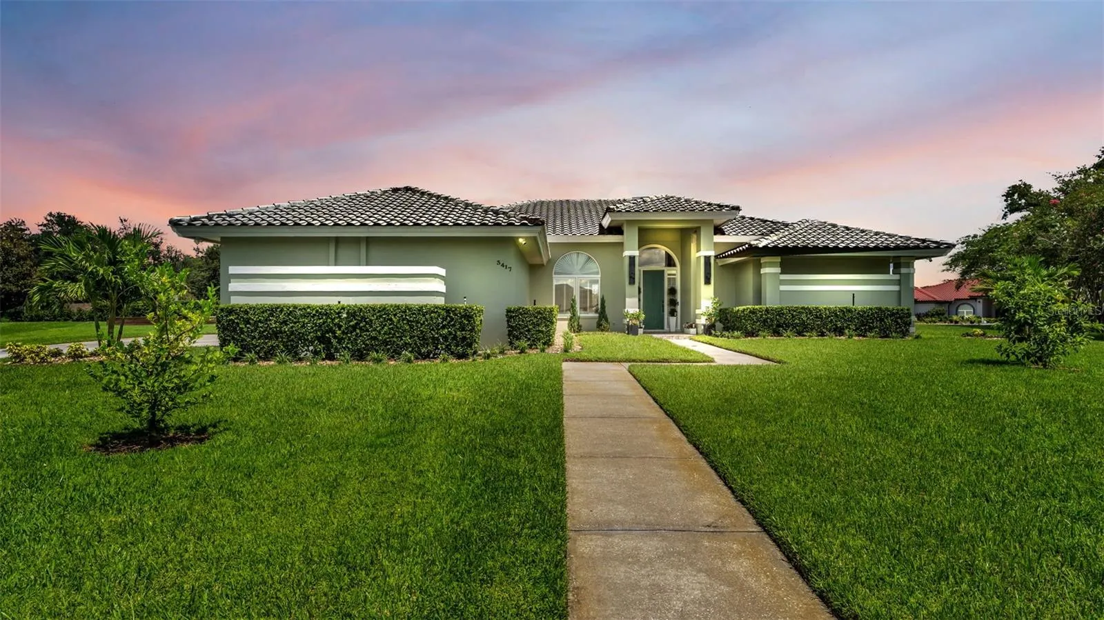 Front elevation-evening