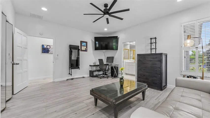 Bedroom 3 - currently used as an exercise room and officce