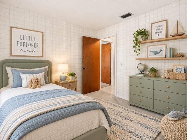Secondary Bedroom 1 - Virtually Staged