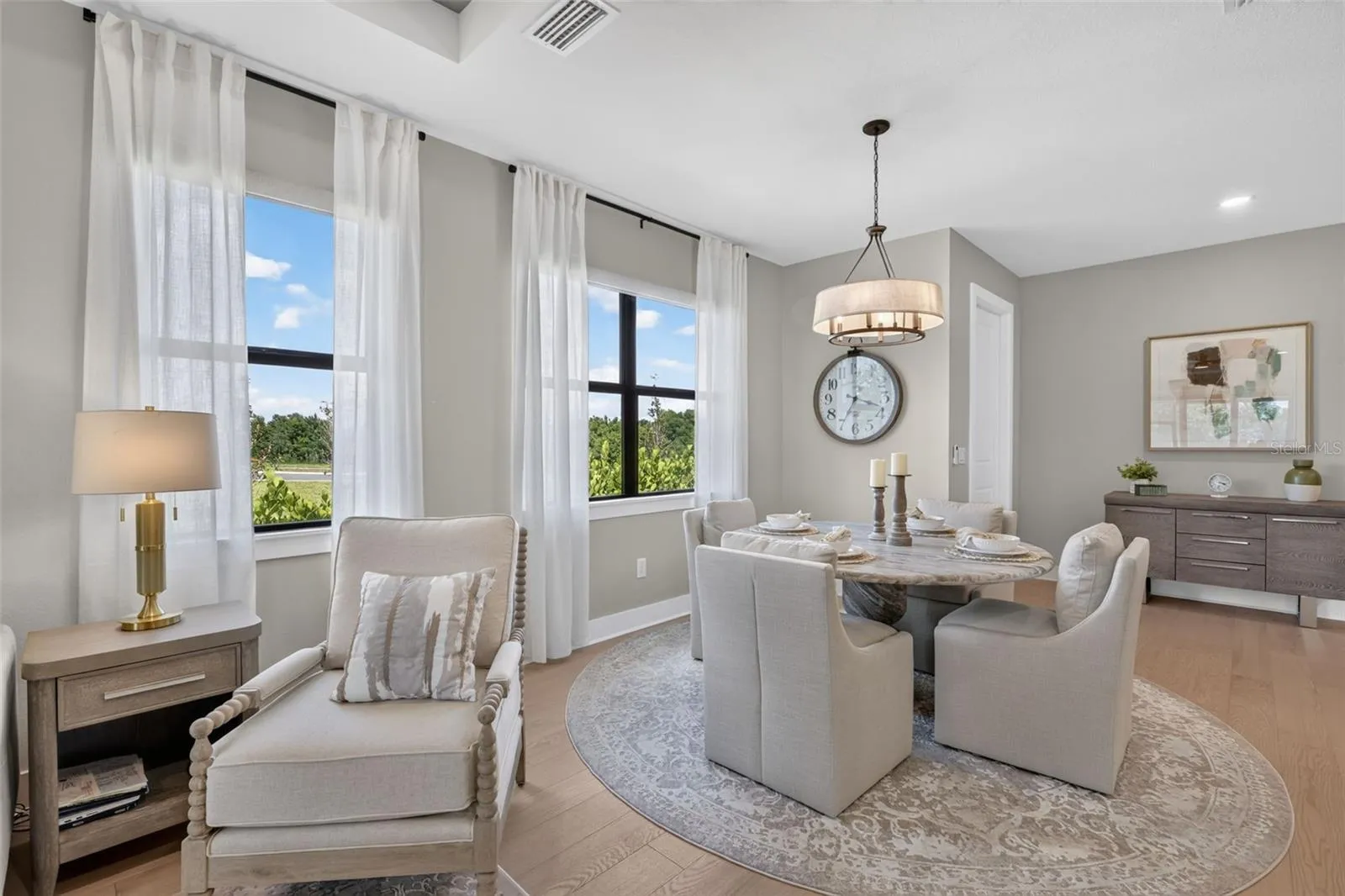 Open Concept Dining and Living Room
