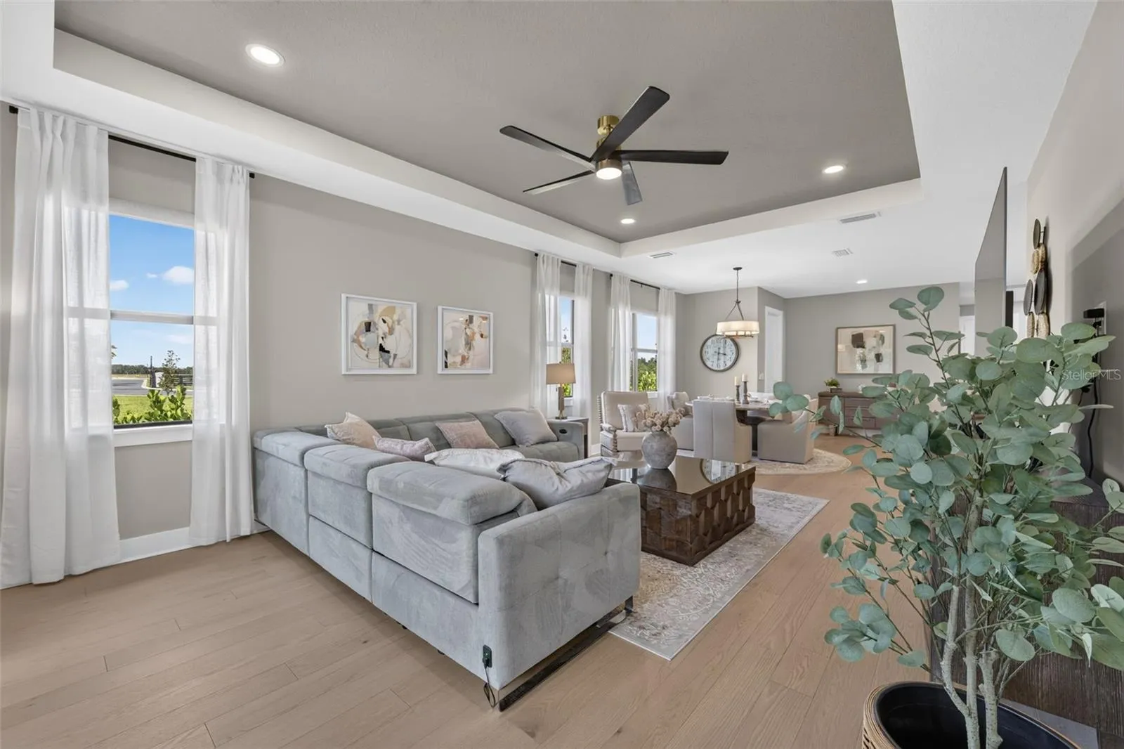 Open Concept Dining and Living Room