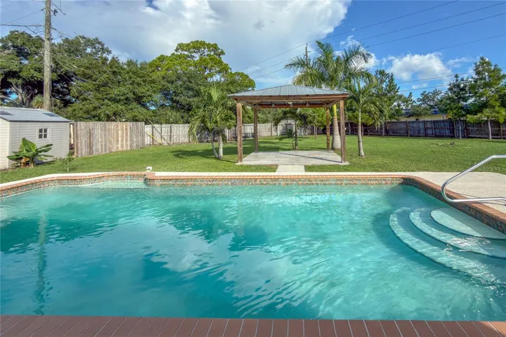 Pool 2ft entry to 8ft depth 18,000 gal.