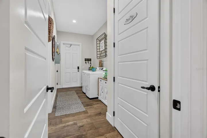 Garage and Laundry hallway