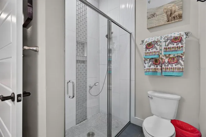 Walkin Shower with pool access