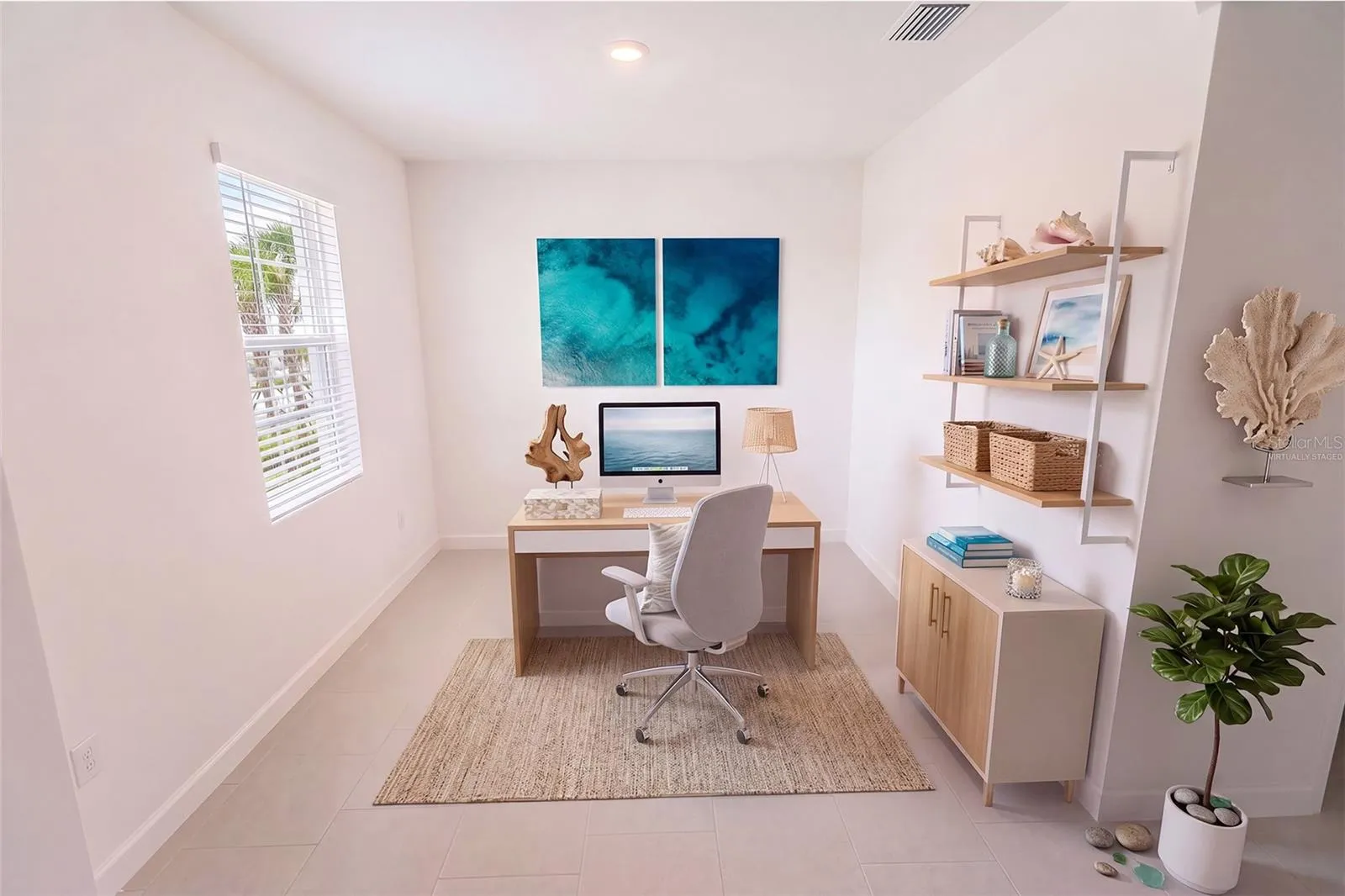 Virtually staged Office