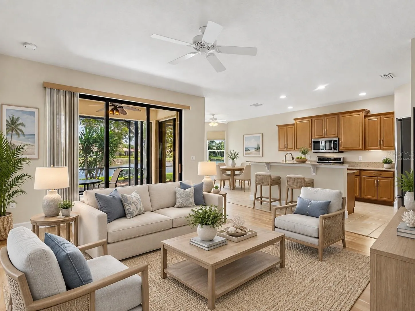 Virtually Staged Living Room
