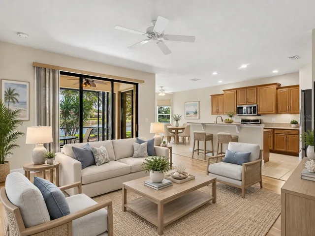 Virtually Staged Living Room