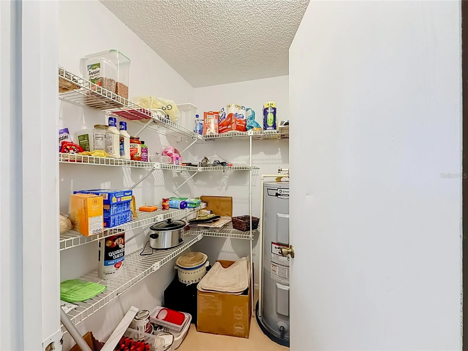 spacious walk-in pantry