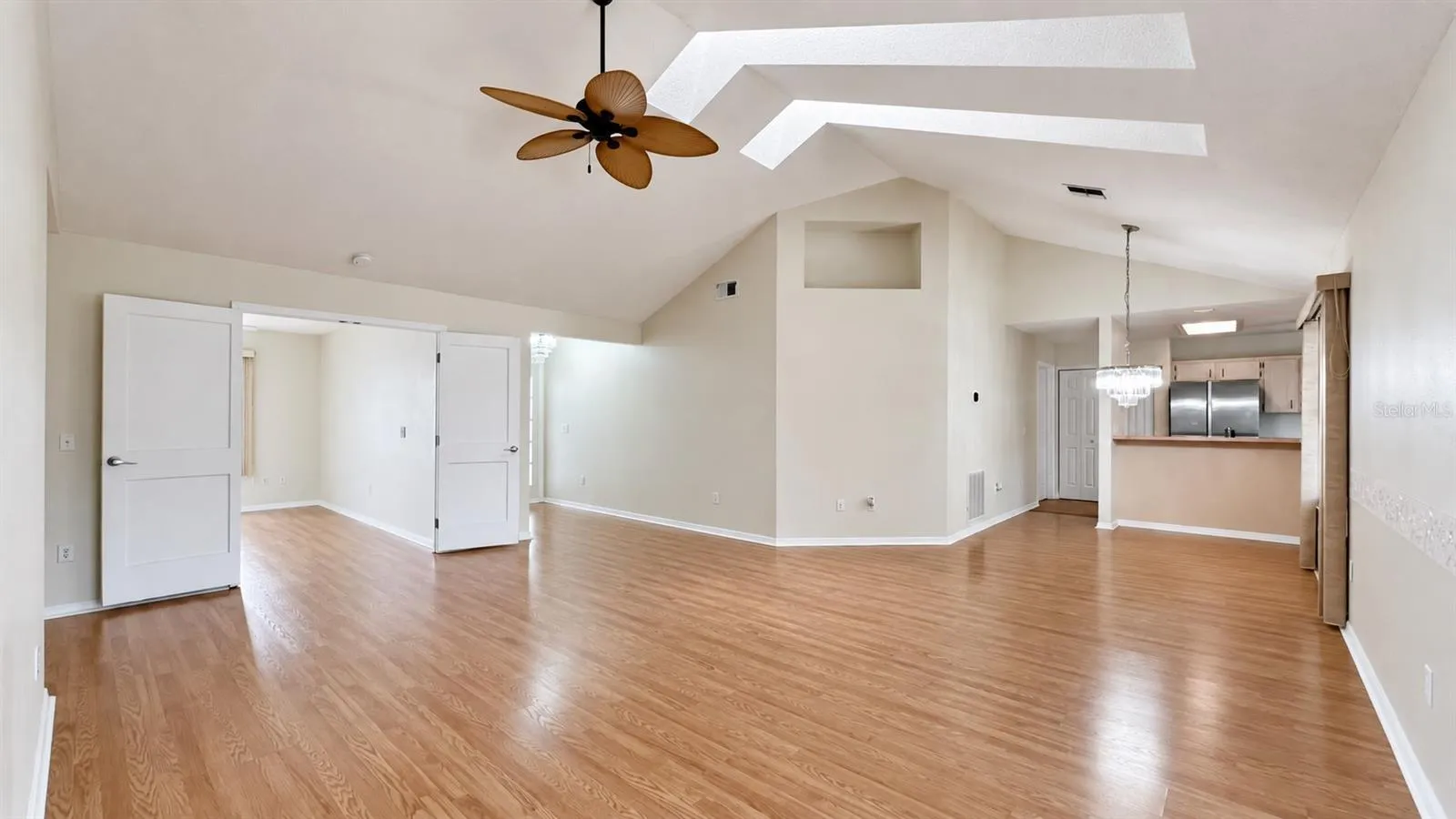 HIGH ceilings with natural light from the NEW skylights.