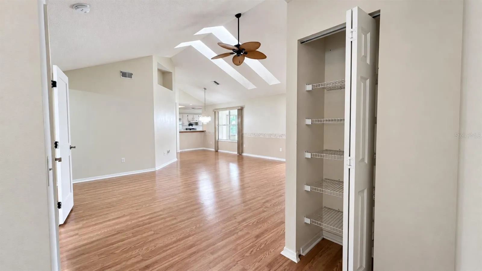 HIGH ceilings with natural light from the NEW skylights.