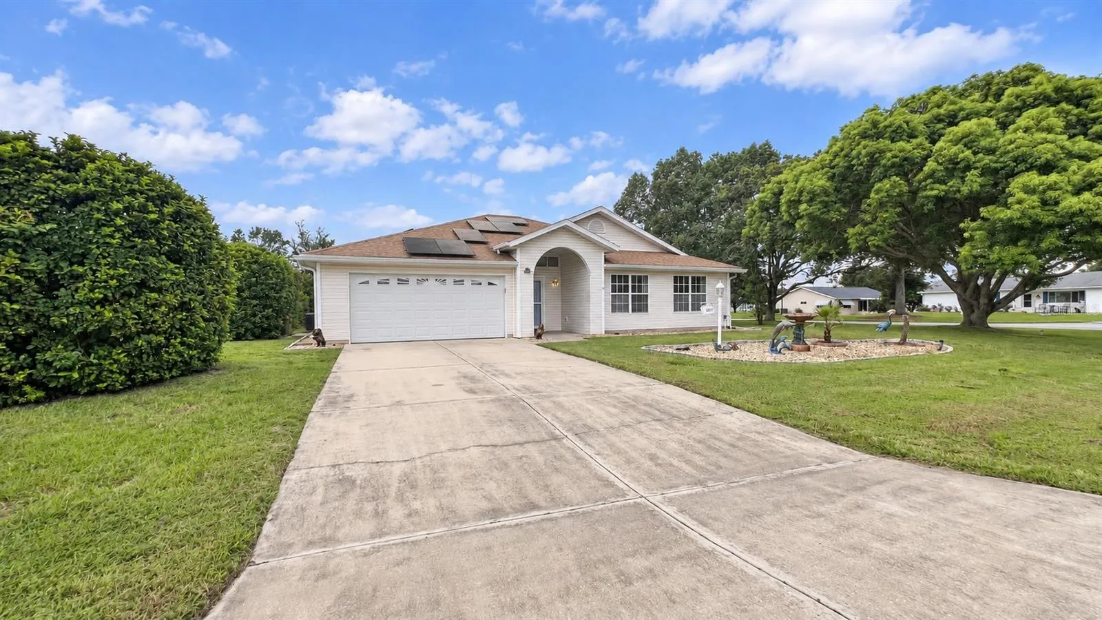 Plenty of parking for guests and two-car garage.