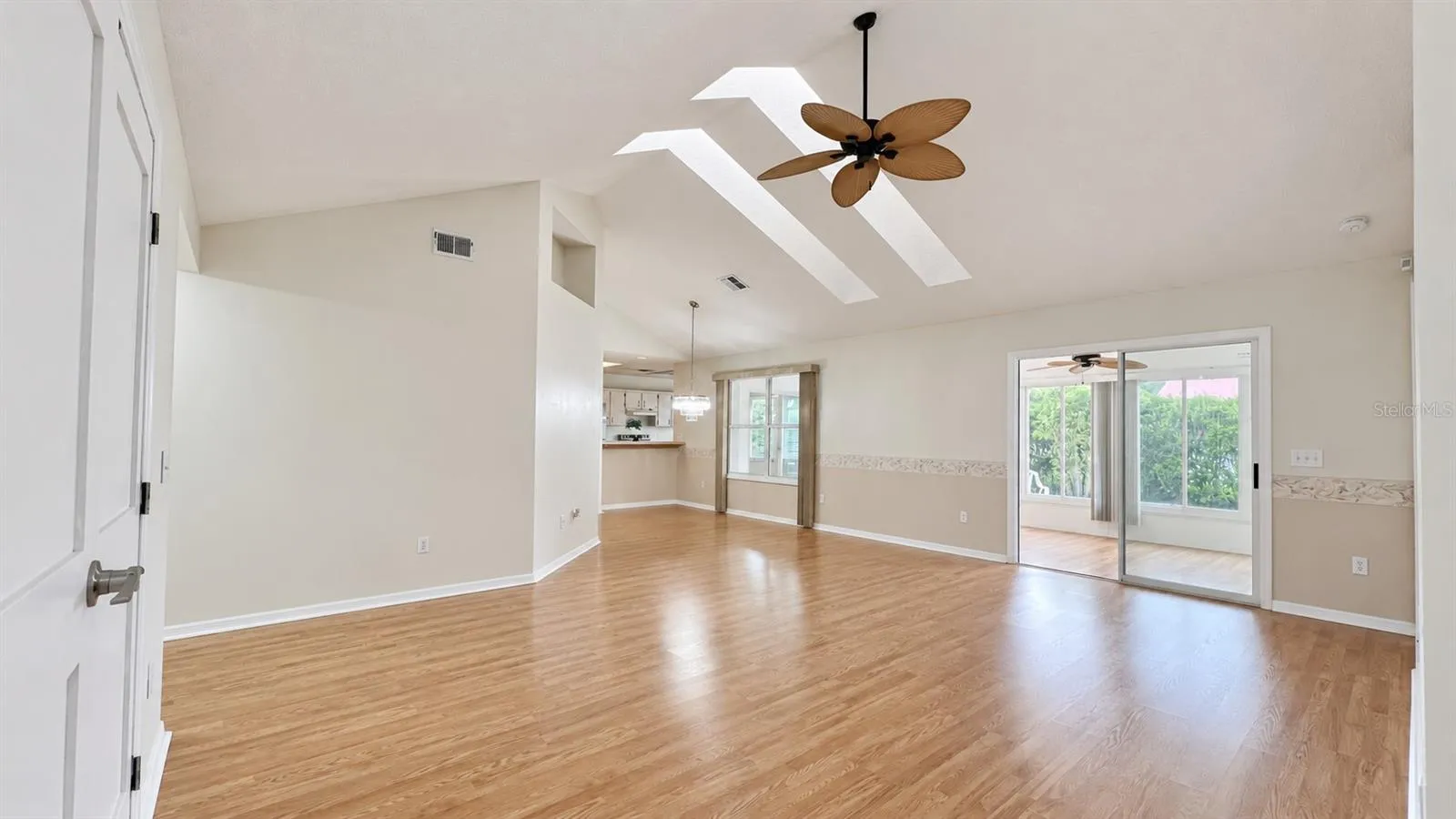 HIGH ceilings with natural light from the NEW skylights.
