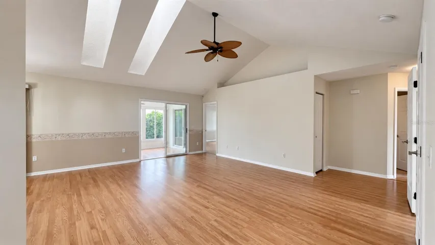 HIGH ceilings with natural light from the NEW skylights.