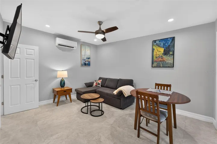 Small sectional with chaise & storage-transforms to Bed