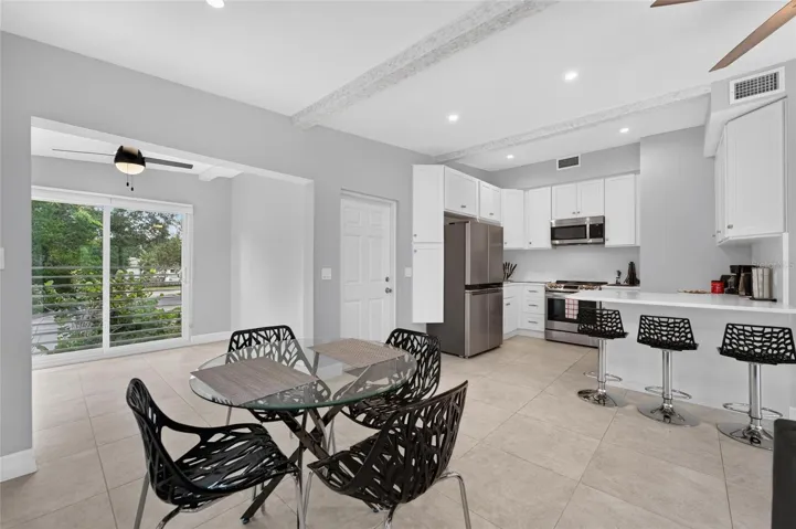 Dinette area & separate sunroom