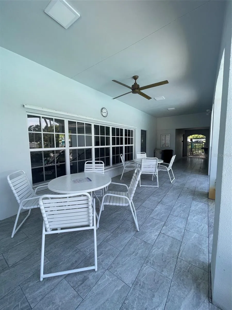 Clubhouse porch