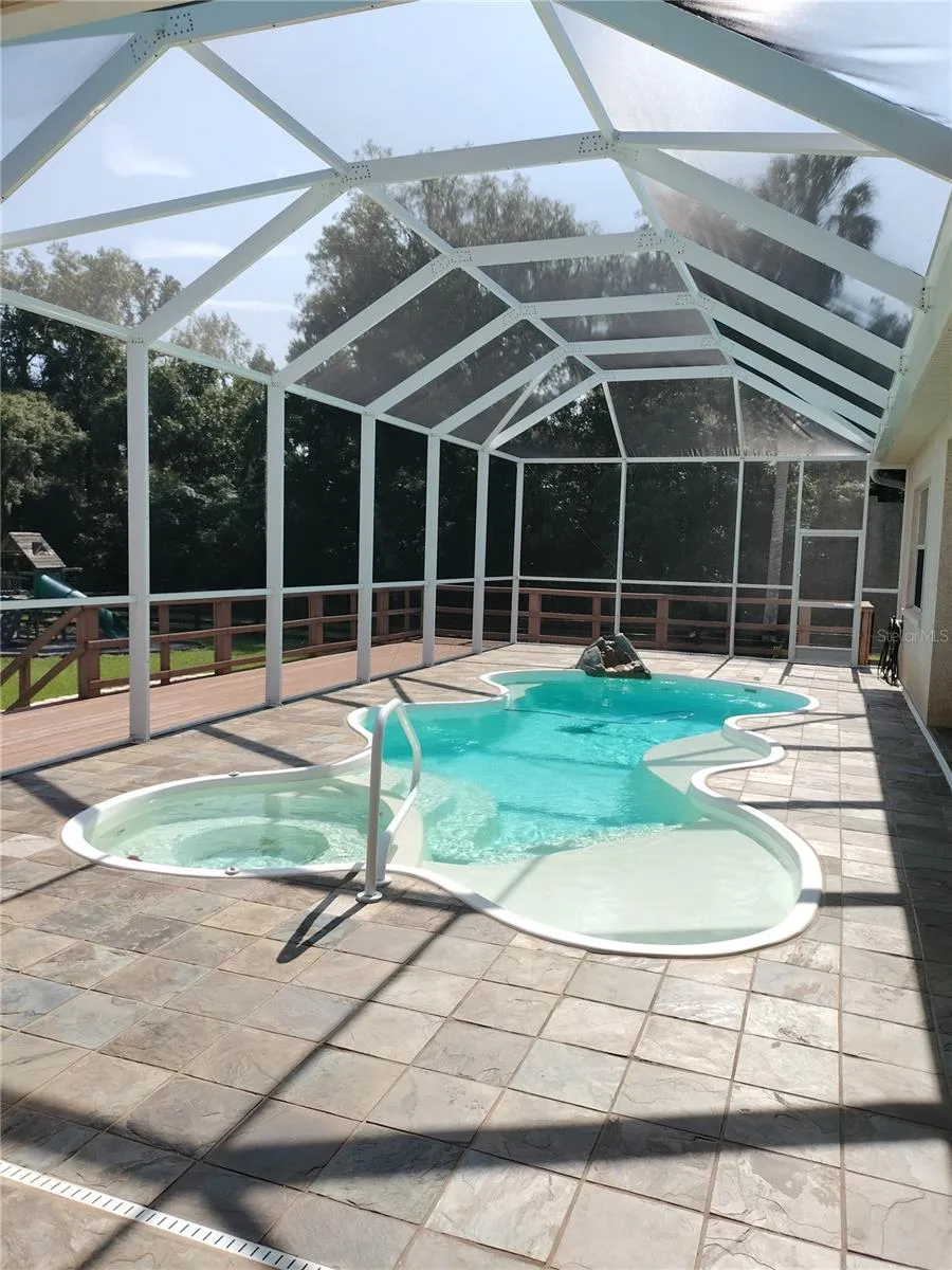 Screened and Covered 1512 sq ft pool area