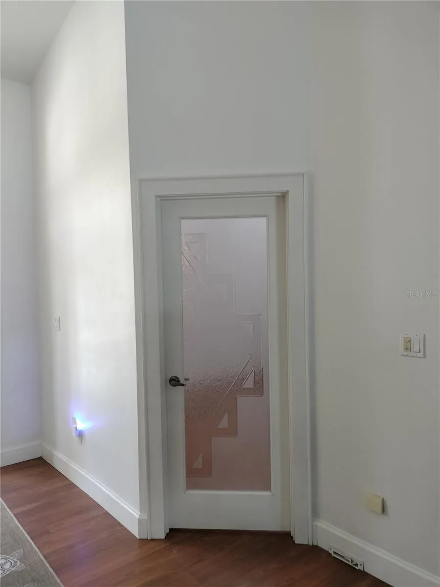 Chevron Leaded Glass Door to Bedroom 4/Den