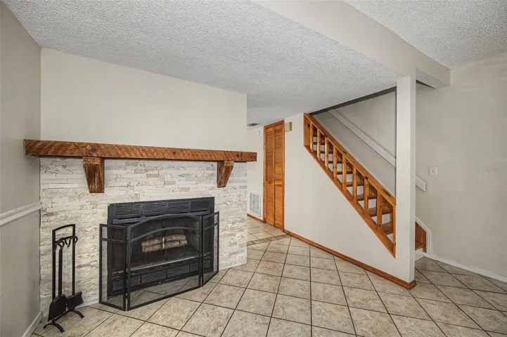 living room/fireplace
