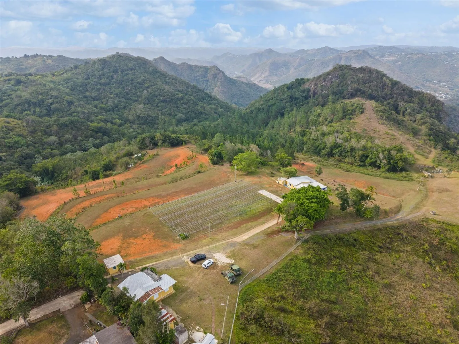 Aerial View of Guest House, Guard House and Main Residencem- Cayey