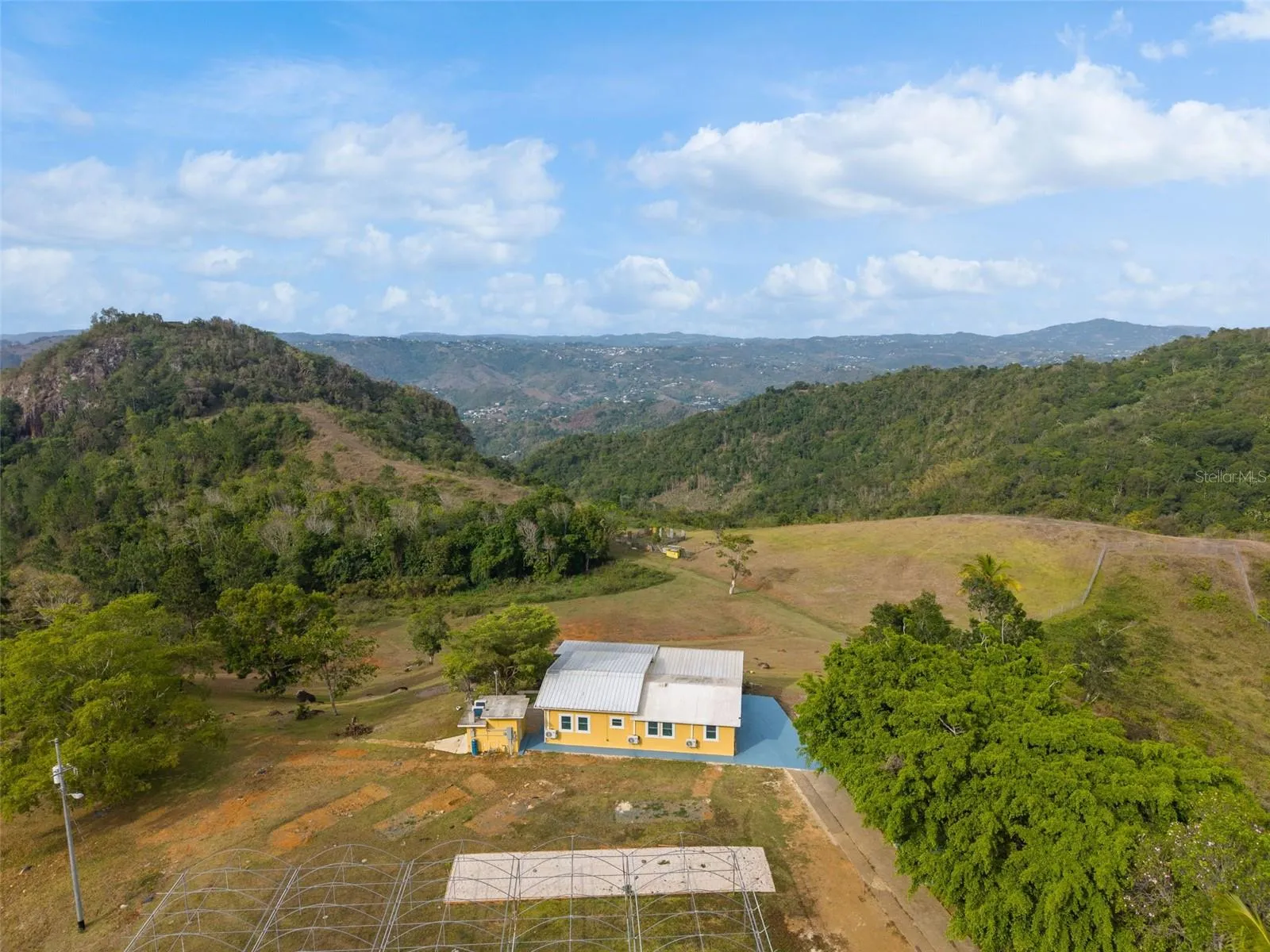 Aerial View of Main Residence with Expansive Mountain and Valley Views - Cayey