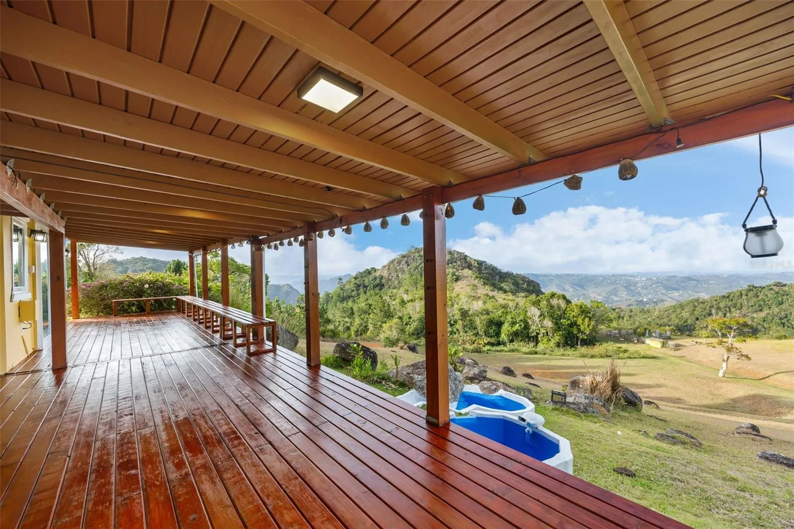 Covered Deck with Sweeping Mountain and Valley Views - Cayey
