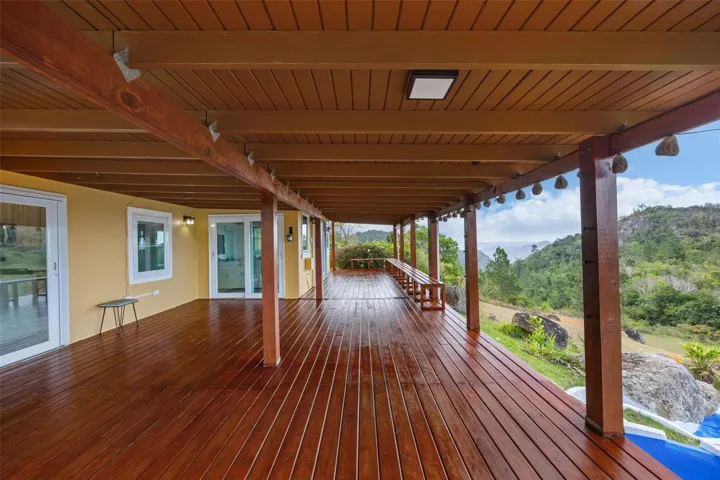 Expansive Covered Deck Along the Main Residence- Cayey