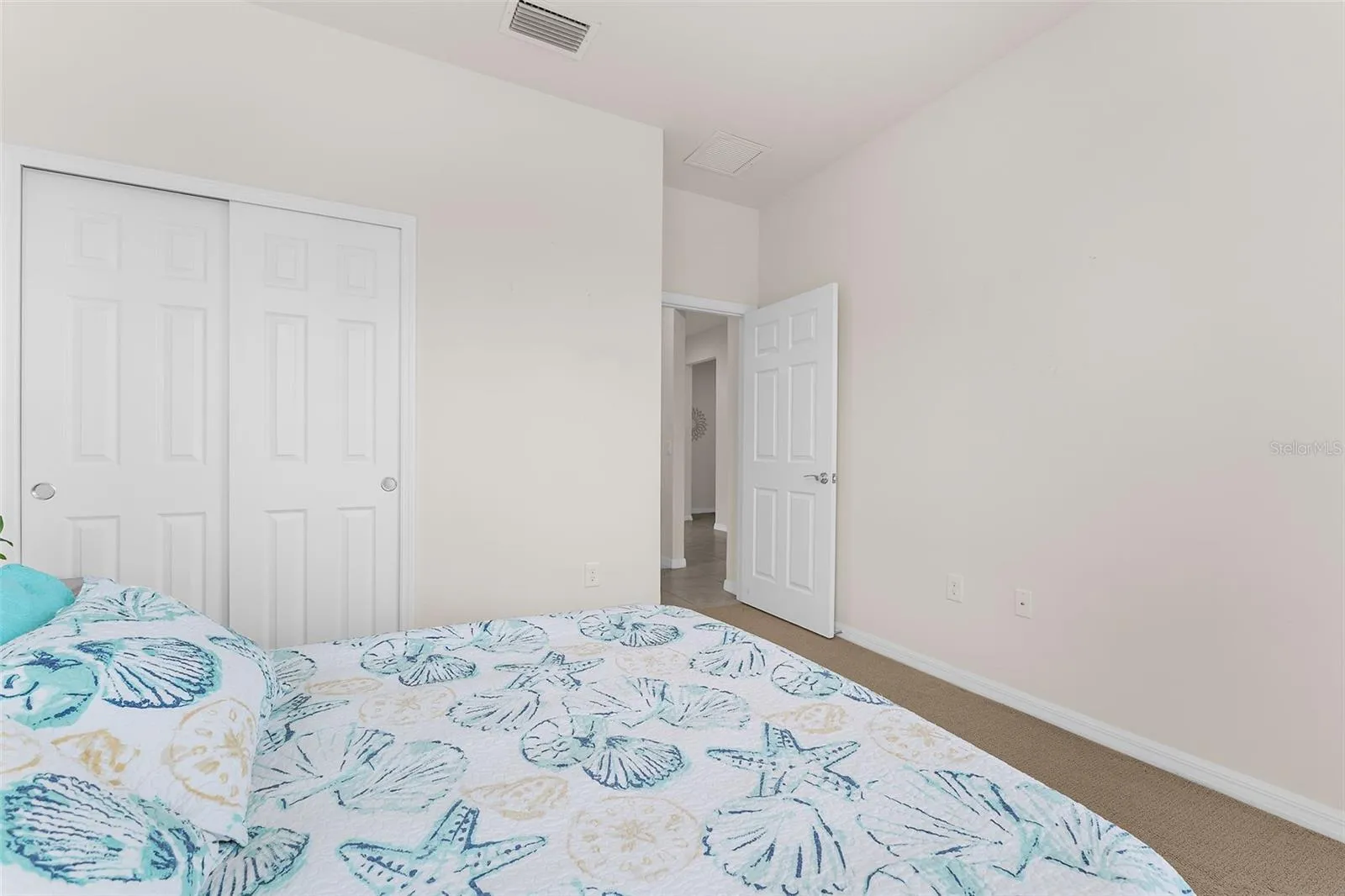 Featuring a built in closet