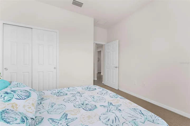 Featuring a built in closet