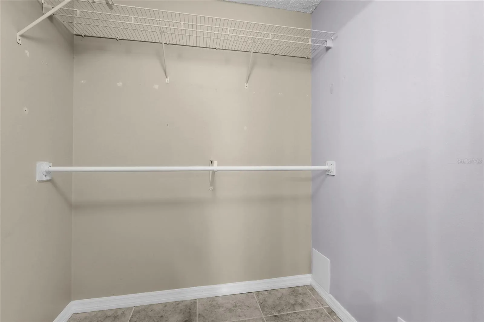 Primary closet