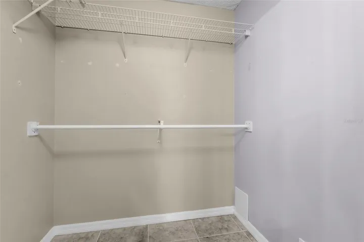Primary closet