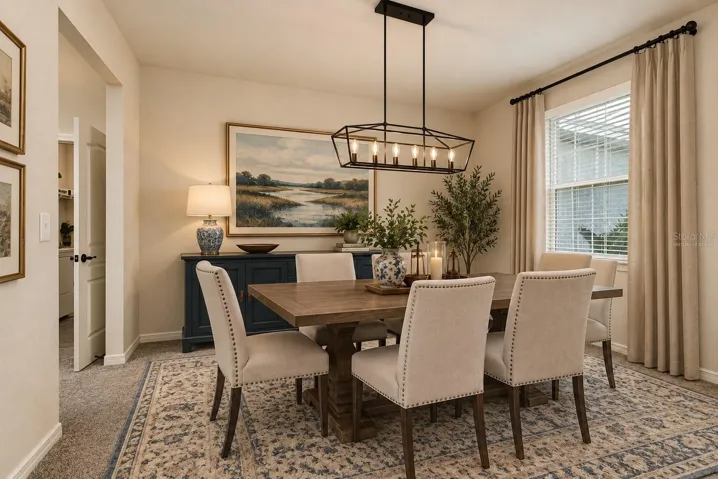 Virtually Staged Dining Room