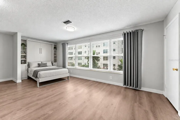 Virtual Staging- this is an idea of how a murphy bed would look in this space- plenty of room.