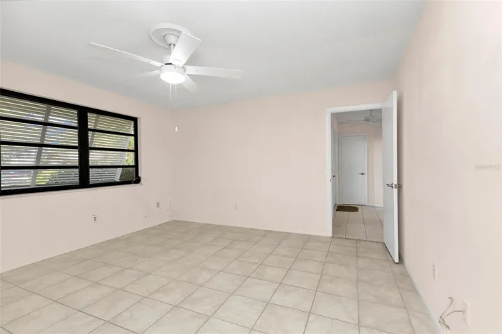 Guest room one off of the front entry