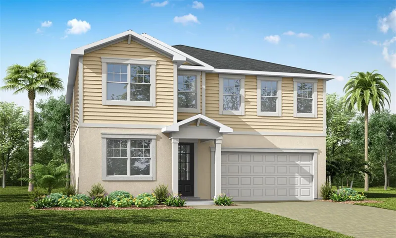 Lakeside at Satilla - Shenandoah Floorplan - Low Country Elevation - Architect's Rendering