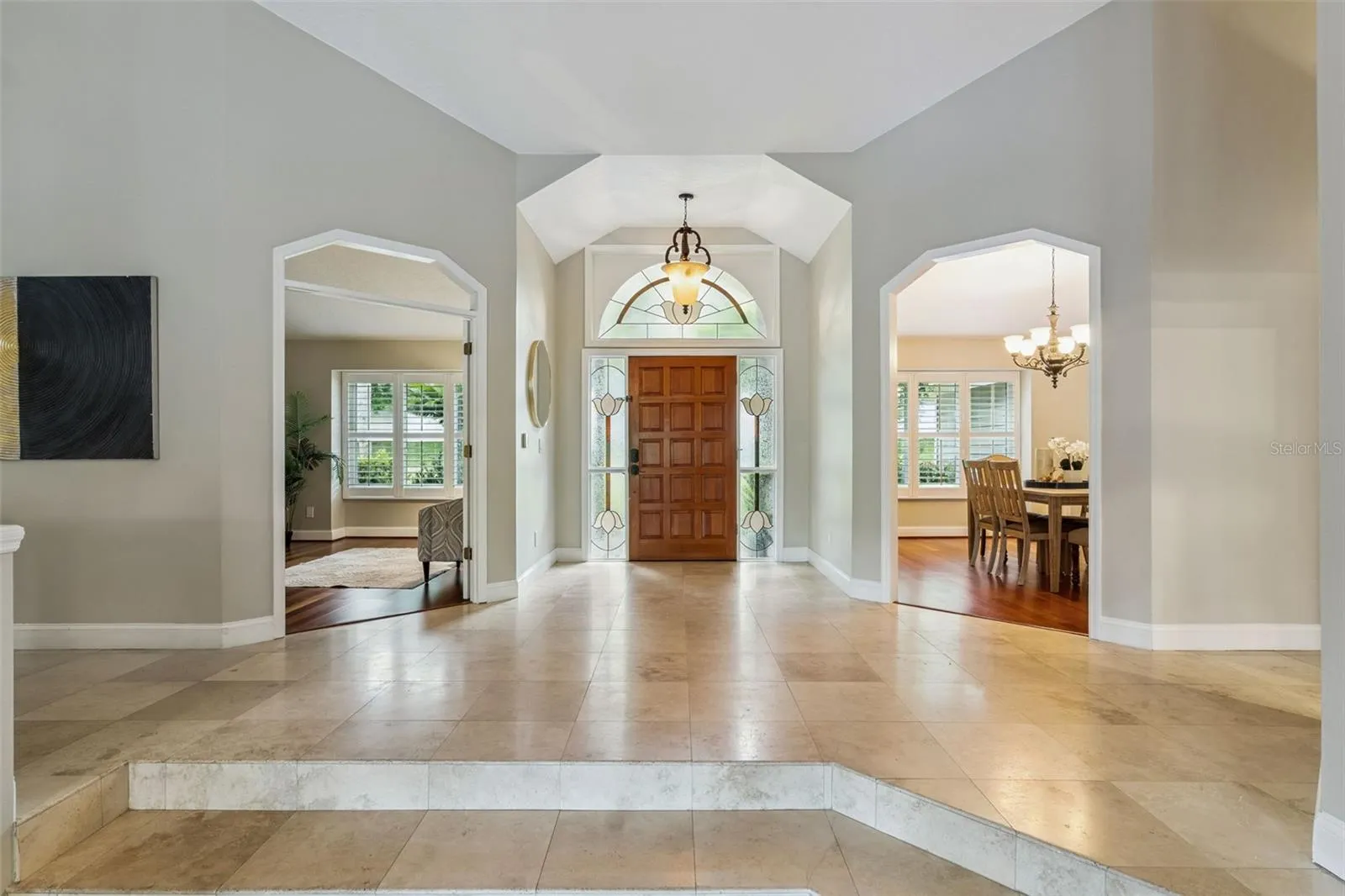 Foyer - Dining to Right, Office to Left