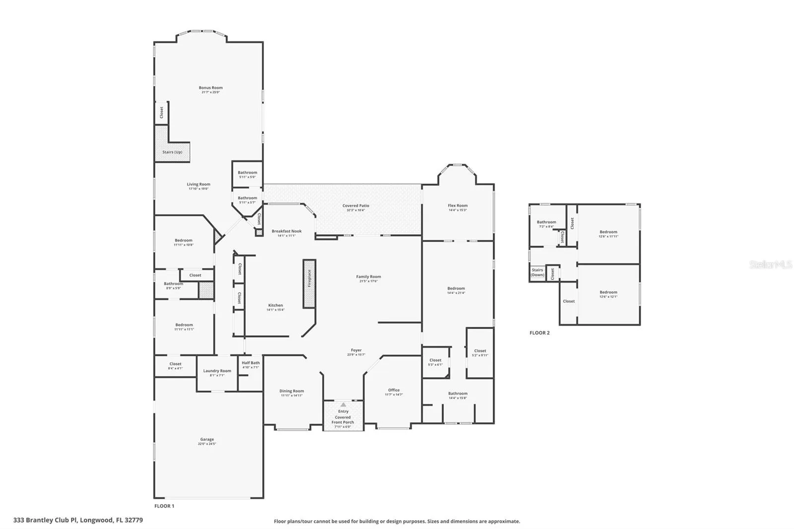 Combined Floors Floor Plan