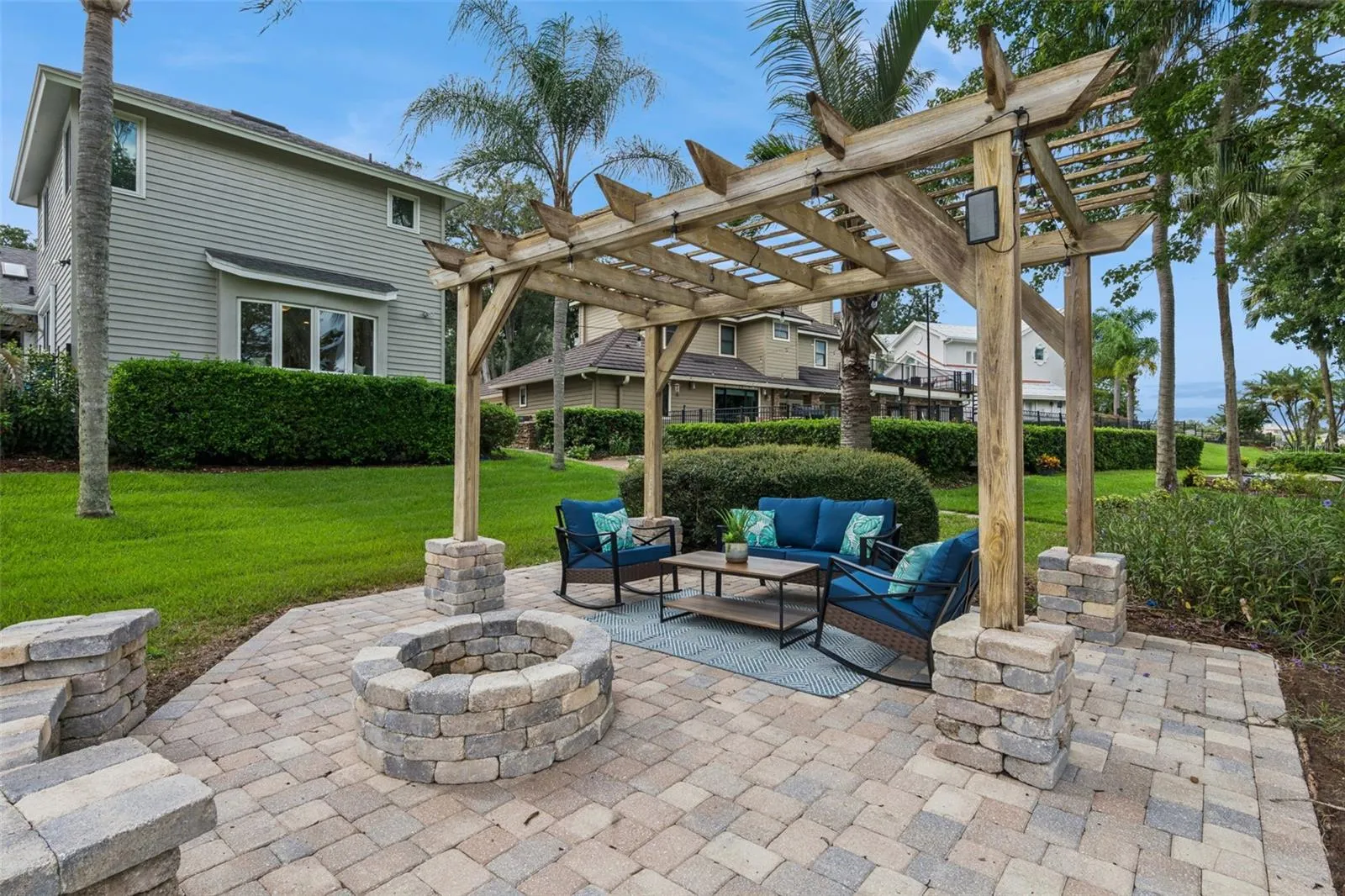 Back Yard Fire pit area
