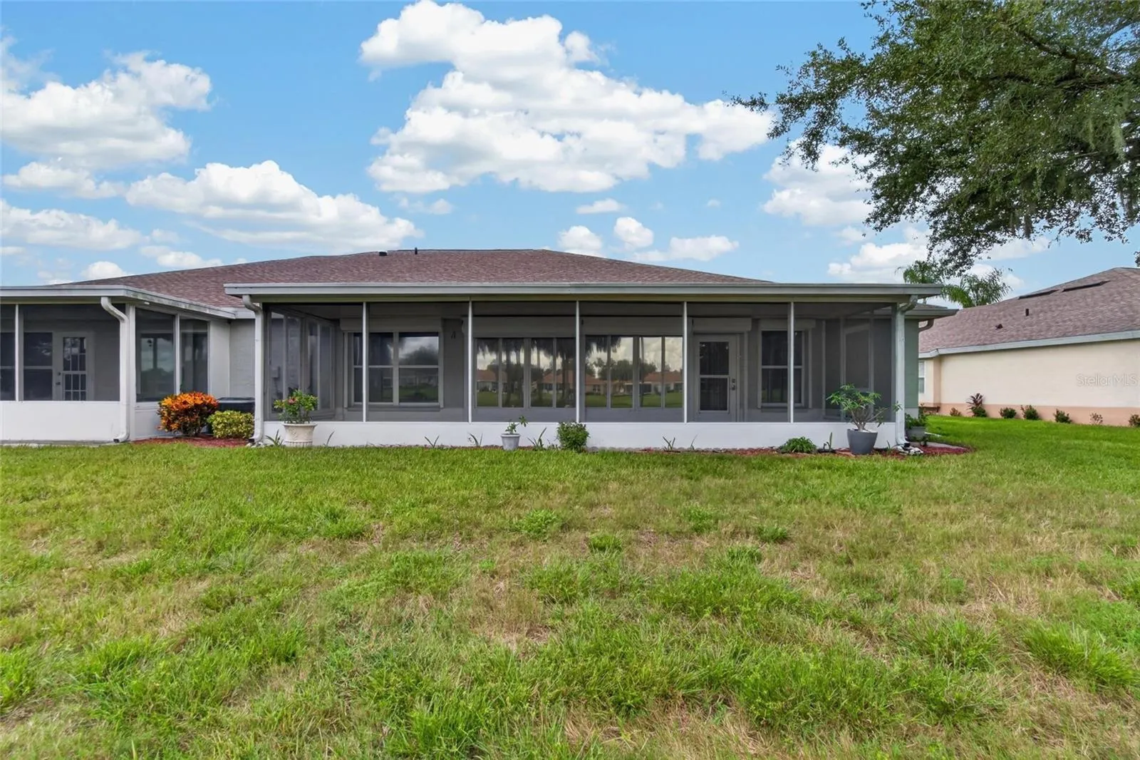 Rear of the home
